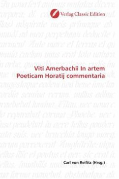 Viti Amerbachii In artem Poeticam Horatij commentaria