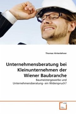Unternehmensberatung bei Kleinunternehmen der Wiener Baubranche - Hirtenlehner, Thomas