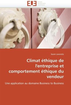 Climat Éthique de l'Entreprise Et Comportement Éthique Du Vendeur - Lavorata, laure