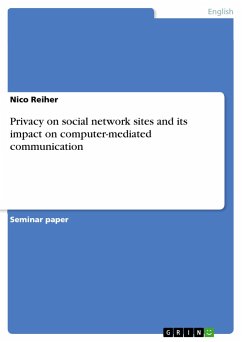 Privacy on social network sites and its impact on computer-mediated communication - Metzschke, Sissy;Reiher, Nico