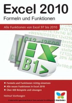 Excel 2010. Formeln und Funktionen, m. CD-ROM - Vonhoegen, Helmut