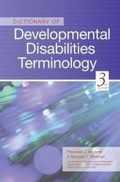 Cover Dictionary of Developmental Disabilities Terminology
