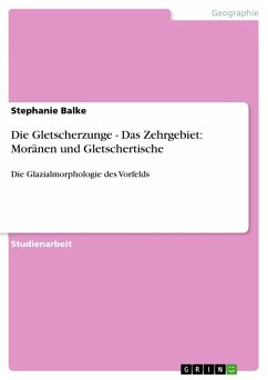 Die Gletscherzunge - Das Zehrgebiet: Moränen und Gletschertische - Balke, Stephanie