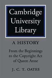 Cambridge University Library 3 Volume Set - Oates, J C T; Mckitterick, David