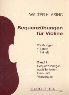 Cover Sequenzübungen Violine Band 1 Sequenzübungen nach Tonleitern, Drei-und Vierklängen