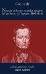 Noticia de los principales sucesos ocurridos en el Gobierno de España, 1808-1814