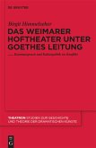 Das Weimarer Hoftheater unter Goethes Leitung