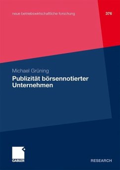 Publizität börsennotierter Unternehmen - Grüning, Michael