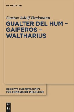 Gualter del Hum ¿ Gaiferos ¿ Waltharius - Beckmann, Gustav A.