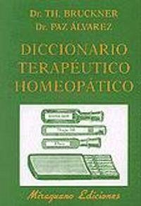 Cover Diccionario terapéutico homeopático