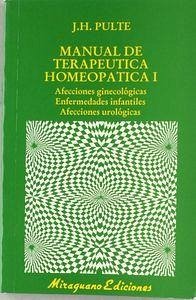 Cover MANUAL TERAPEUTICA HOMEOPATICA - I