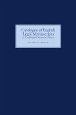 Catalogue of English Legal Manuscripts in Cambridge University Library