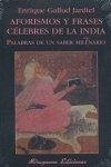 Cover Aforismos y frases célebres de la India
