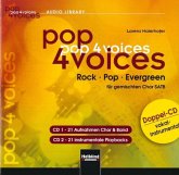 21 Aufnahmen Chor & Band. 21 instrumentale Playbacks / pop 4 voices