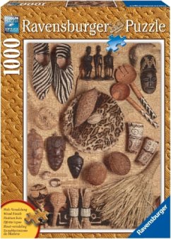 Ravensburger 19001 - Afrikanisches Stillleben, 1000 Teile Holzstruktur Puzzle