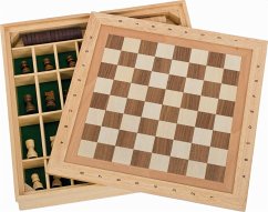 Goki 56953 - Spiele-Set Schach, Dame und Mühle