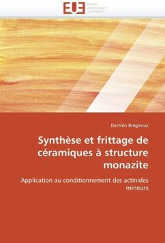 Synthèse Et Frittage de Céramiques À Structure Monazite