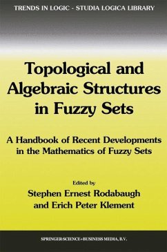 Topological and Algebraic Structures in Fuzzy Sets