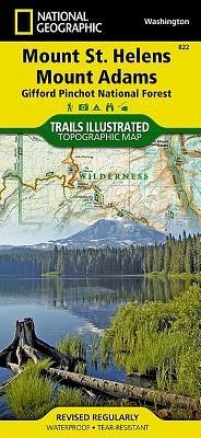 Mount St. Helens, Mount Adams Map [Gifford Pinchot National Forest] - National Geographic Maps