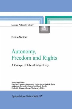 Autonomy, Freedom and Rights - Santoro, Emilio