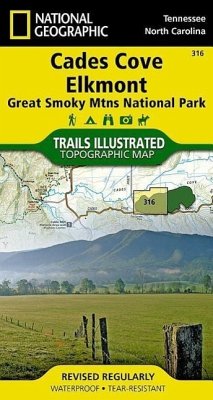 Great Smoky Mountains National Park West: Cades Cove, Elkmont Map - National Geographic Maps