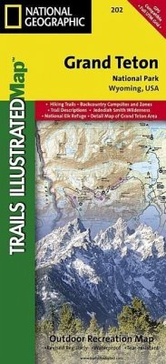 National Geographic Trails Illustrated Map Grand Teton National Park, Wyoming, USA - National Geographic Maps