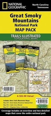 National Geographic Trails Illustrated Map Great Smokey Mountains National Park Map Pack - National Geographic Maps