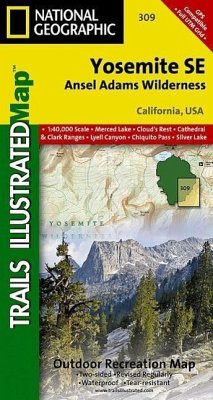 Yosemite Se: Ansel Adams Wilderness Map - National Geographic Maps