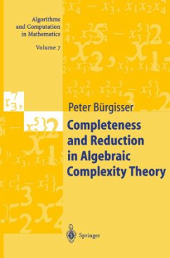 Completeness and Reduction in Algebraic Complexity Theory - Bürgisser, Peter