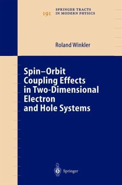 Spin-orbit Coupling Effects in Two-Dimensional Electron and Hole Systems - Winkler, Roland