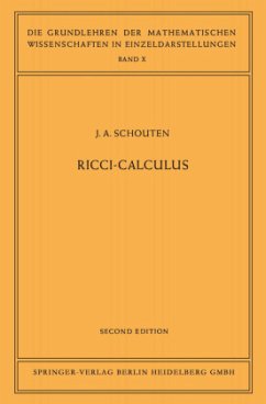 Ricci-Calculus - Schouten, Jan Arnoldus
