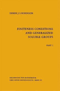 Finiteness Conditions and Generalized Soluble Groups - Robinson, Derek J.S.