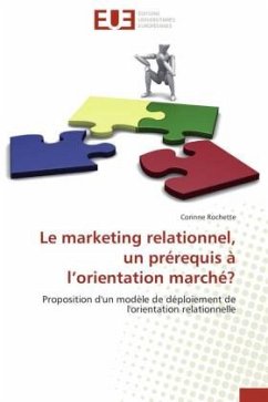 Le marketing relationnel, un prérequis à l¿orientation marché? - ROCHETTE, CORINNE