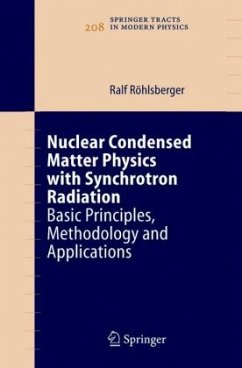 Nuclear Condensed Matter Physics with Synchrotron Radiation - Röhlsberger, Ralf