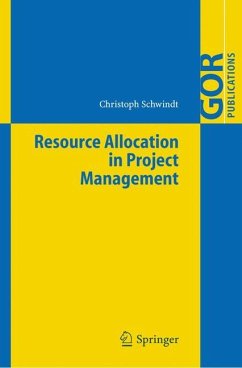 Resource Allocation in Project Management - Schwindt, Christoph