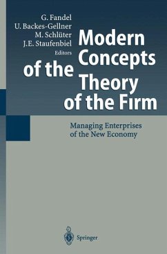 Modern Concepts of the Theory of the Firm