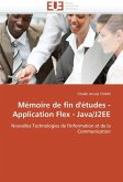 Mémoire de fin d'études - application flex - java/j2ee