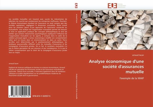 Analyse économique d''une société d''assurances mutuelle Analyse économique d''une société d''assurances mutuelle