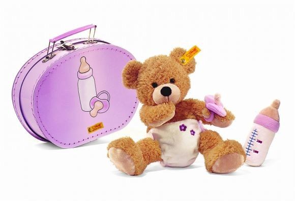 Steiff 111846 - Fynn Teddybär Baby im Koffer beige - Bei bücher.de immer  portofrei