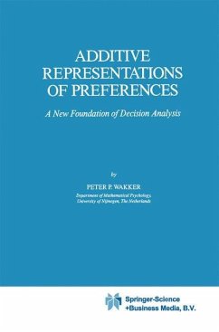 Additive Representations of Preferences - Wakker, P. P.