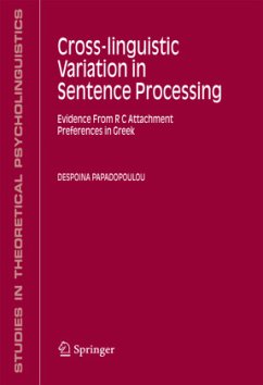 Cross-linguistic Variation in Sentence Processing - Papadopoulou, Despoina