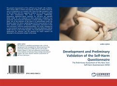 Development and Preliminary Validation of the Self-Harm Questionnaire - eylem, ozlem