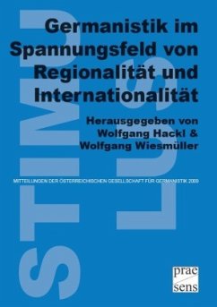 Cover Germanistik im Spannungsfeld von Regionalität und Internationalität