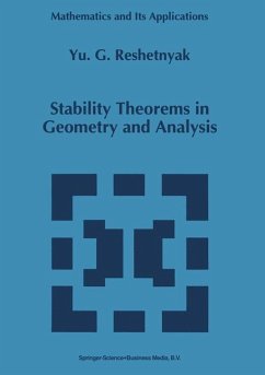 Stability Theorems in Geometry and Analysis - Reshetnyak, Yu.G.