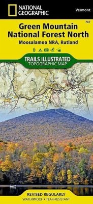 Green Mountain National Forest North Map [Moosalamoo National Recreation Area, Rutland] - National Geographic Maps