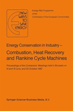 Energy Conserve in Industry ¿ Combustion, Heat Recovery and Rankine Cycle Machines