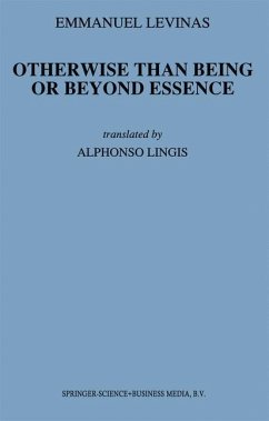 Otherwise Than Being or Beyond Essence - Lévinas, Emmanuel