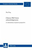 Chinese PhD thesis acknowledgements