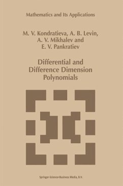 Differential and Difference Dimension Polynomials - Mikhalev, Alexander V.;Levin, Alexander;Pankratiev, E. V.