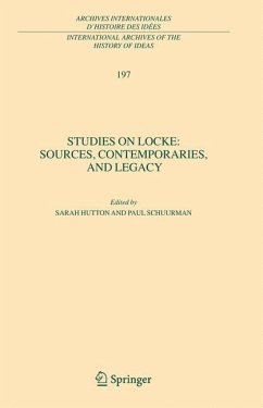 Studies on Locke: Sources, Contemporaries, and Legacy - Herausgegeben von Hutton, Sarah Schuurman, Paul